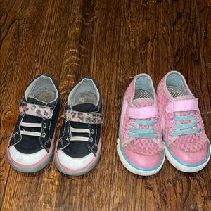 Pink and Black Kids Shoes Set See Kai Run Toddler 10 & 11